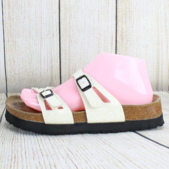 Birkenstock Shoes - BIRKENSTOCK Birkis Two Strap Slide Sandals Size 7
